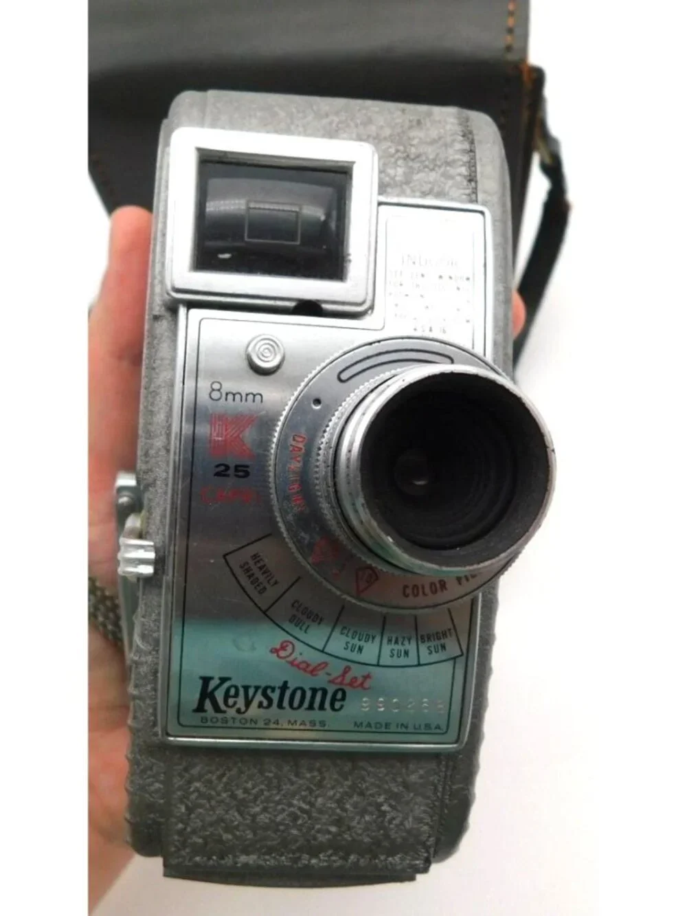 Vintage Keystone K-25 Capri 8mm Movie Camera w/ Original Case Untested USA